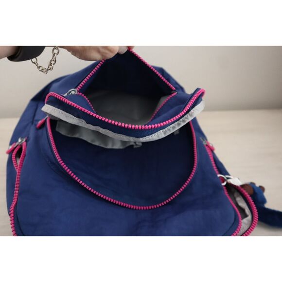 Kipling KIA5L4-I2Y Women's Admiral Blue/Purple 15" Laptop Seoul Backpack - Picture 7 of 16